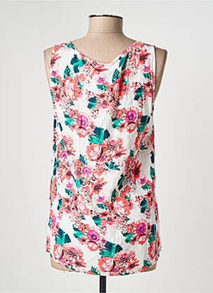 Top tissage crêpe sans manche rose VILA femme