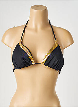 Haut de maillot de bain stretch haut soutien-gorge avec mousse de rembourrage amovible or PIECES femme