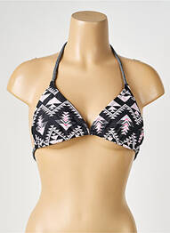 Haut de maillot de bain stretch haut triangles noir PIECES femme