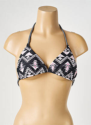 Haut de maillot de bain stretch haut triangles noir PIECES femme
