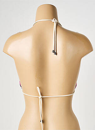 Haut de maillot de bain stretch haut soutien-gorge avec mousse de rembourrage amovible rose PIECES femme