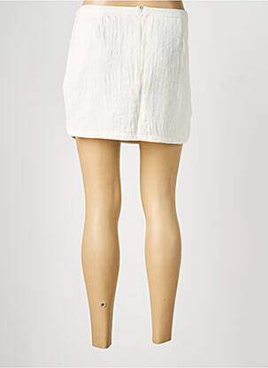 Mini-jupe coupe droite blanc SEE U SOON femme