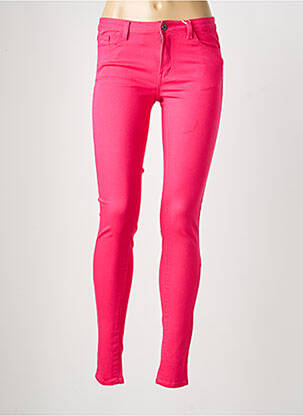 Jeans coupe slim stretch taille normale rose VILA femme