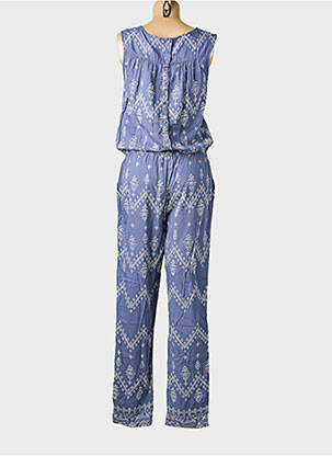Combi-pantalon fermeture boutonnée au dos manches courtes bleu VILA femme