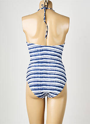Maillot de bain 1 pièce imprimé fantaisie bleu VILA femme