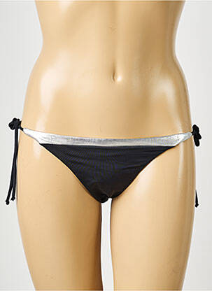 Bas de maillot de bain stretch bikini noir PIECES femme