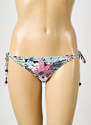 Bas de maillot de bain imprimé fantaisie bikini bleu PIECES femme