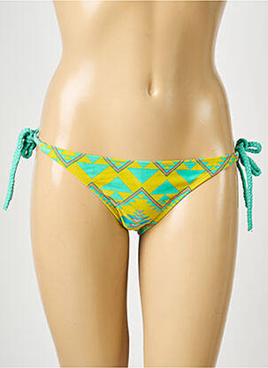 Bas de maillot de bain imprimé fantaisie bikini vert PIECES femme