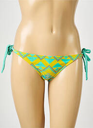Bas de maillot de bain imprimé fantaisie bikini vert PIECES femme