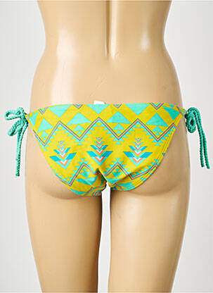 Bas de maillot de bain imprimé fantaisie bikini vert PIECES femme