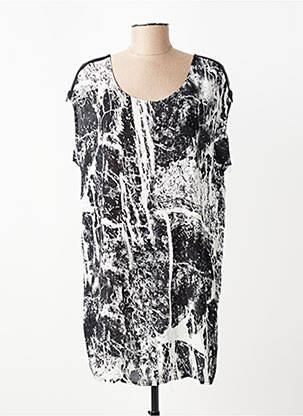 Tunique manches courtes col rond noir VILA femme
