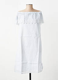Robe mi-longue manches courtes manches courtes bleu VILA femme