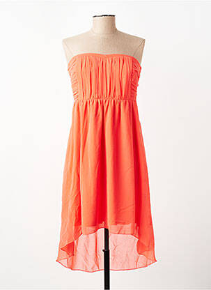 Robe mi-longue sans manche sans manche orange VILA femme