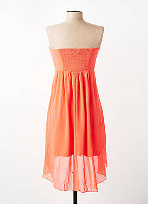 Robe mi-longue sans manche sans manche orange VILA femme