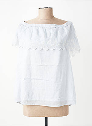 Blouse col rond sans manche beige VILA femme