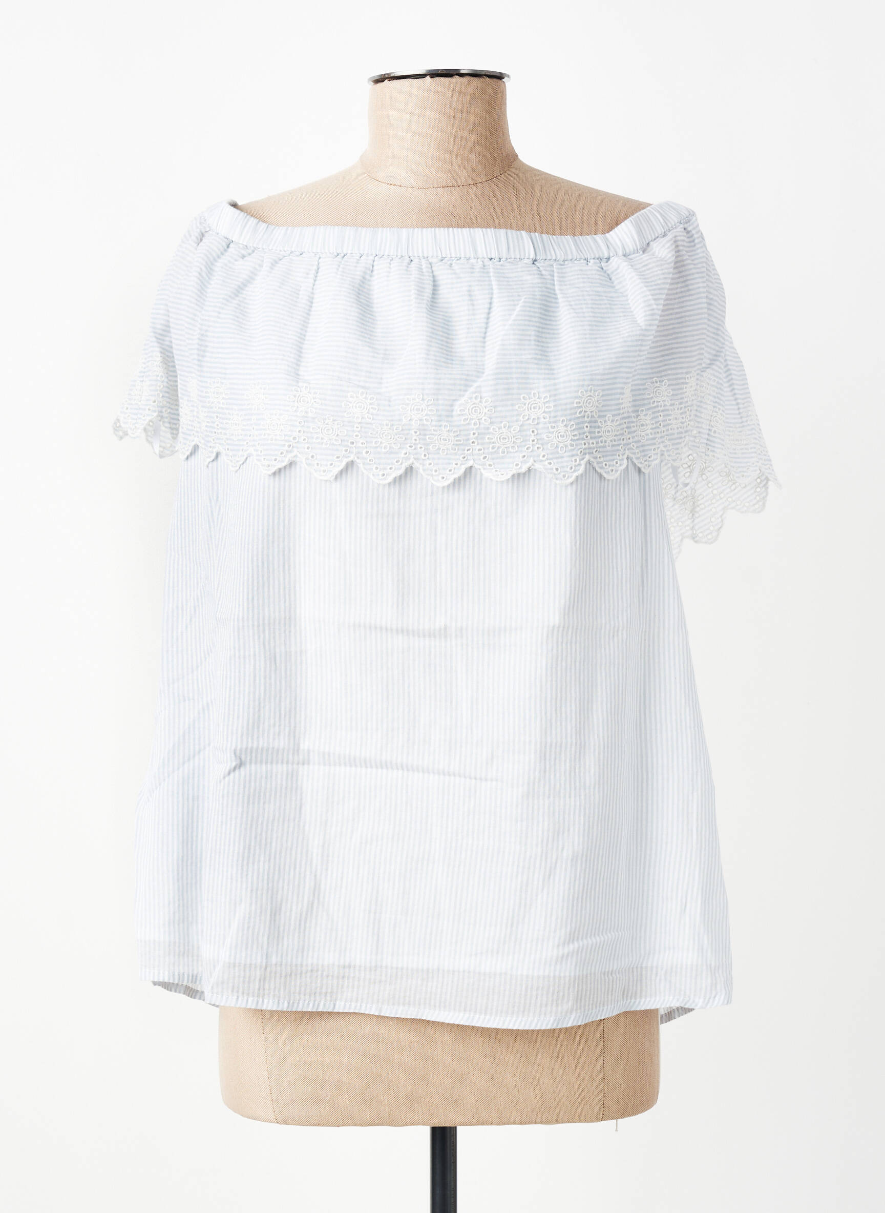 Top manches courtes manches courtes bleu VILA femme