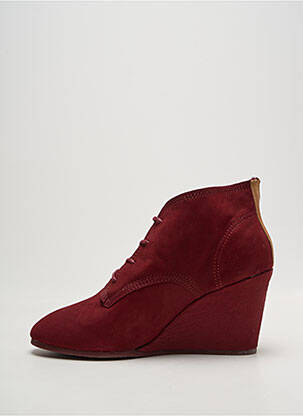 Bottines/boots nubuck talon de 7 à 9cm violet ELEVEN PARIS femme