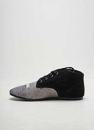 Baskets bout rond talon plat jusqu'à 3cm noir ELEVEN PARIS femme