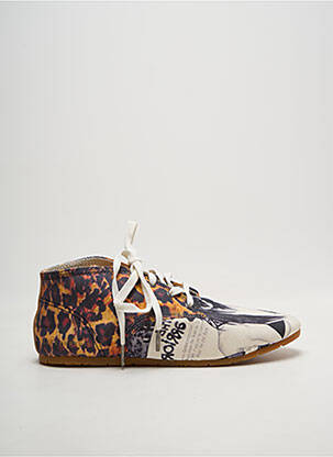 Baskets bout rond talon plat jusqu'à 3cm blanc ELEVEN PARIS femme