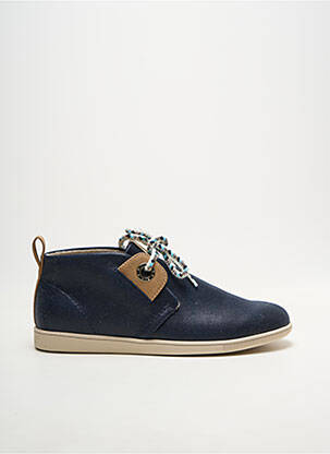 Bottines/boots bout rond talon plat jusqu'à 3cm bleu ARMISTICE femme