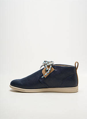 Bottines/boots bout rond talon plat jusqu'à 3cm bleu ARMISTICE femme