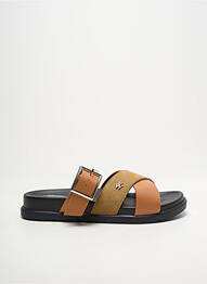 Mules/sabots type de semelle anatomique talon plat jusqu'à 3cm marron VANESSA WU femme
