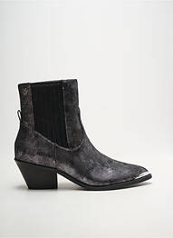 Bottines/boots tissage satiné talon de 4 à 6cm argent VANESSA WU femme