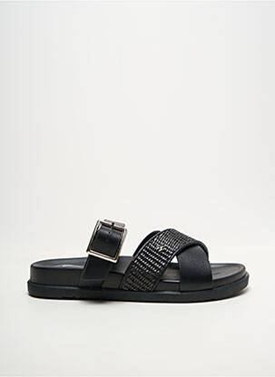 Mules/sabots type de semelle anatomique talon plat jusqu'à 3cm noir VANESSA WU femme