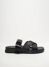 Mules/sabots type de semelle anatomique talon plat jusqu'à 3cm noir VANESSA WU femme