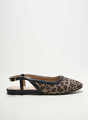 Sandales/nu pieds chiquet talon plat jusqu'à 3cm noir VANESSA WU femme