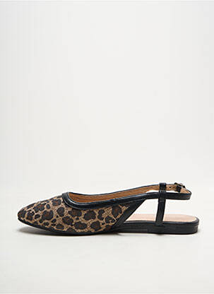 Sandales/nu pieds chiquet talon plat jusqu'à 3cm noir VANESSA WU femme
