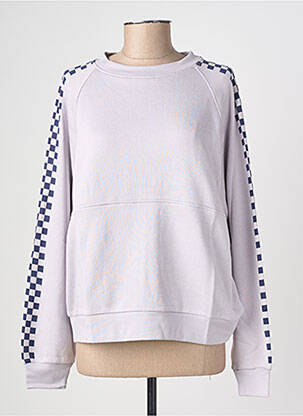 Sweat-shirt stretch manches longues violet ROSE GARDEN femme