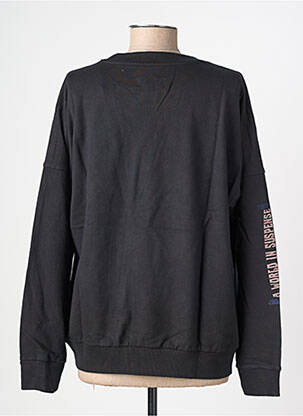 Sweat-shirt stretch manches longues noir ROSE GARDEN femme