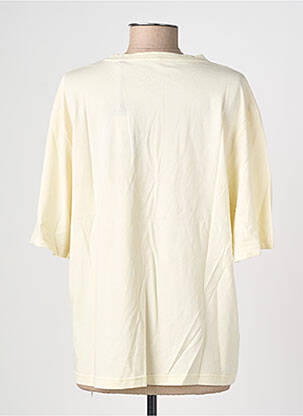 T-shirt coupe droite manches courtes beige ROSE GARDEN femme