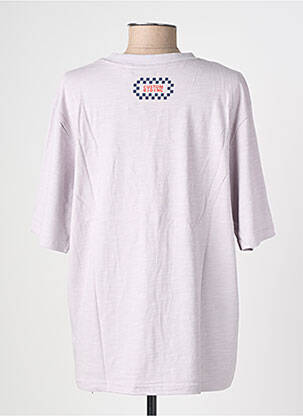 T-shirt coupe droite manches courtes violet ROSE GARDEN femme