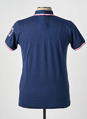 Polo tissage jersey manches courtes bleu CAMBERABERO homme