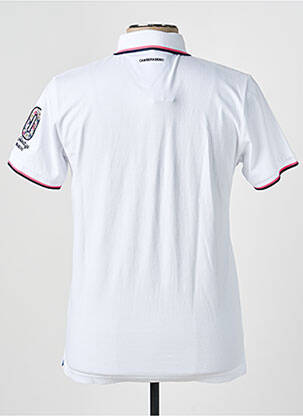 Polo tissage jersey manches courtes blanc CAMBERABERO homme