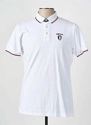 Polo tissage jersey manches courtes blanc CAMBERABERO homme
