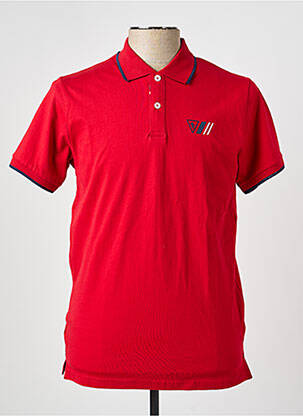 Polo tissage jersey manches courtes rouge CAMBERABERO homme
