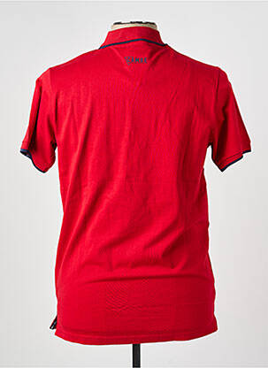 Polo tissage jersey manches courtes rouge CAMBERABERO homme
