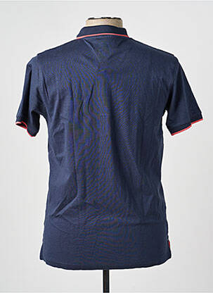 Polo tissage jersey manches courtes bleu CAMBERABERO homme