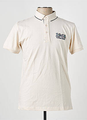 Polo tissage jersey manches courtes beige CAMBERABERO homme