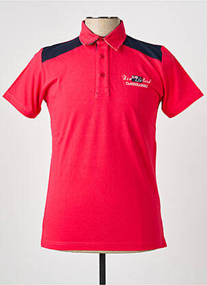 Polo tissage jersey manches courtes rouge CAMBERABERO homme