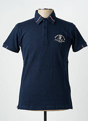 Polo stretch manches courtes bleu CAMBERABERO homme