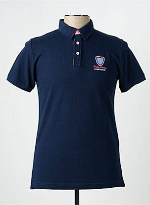 Polo stretch manches courtes bleu CAMBERABERO homme