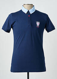 Polo tissage jersey manches courtes bleu CAMBERABERO homme