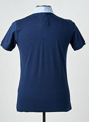 Polo tissage jersey manches courtes bleu CAMBERABERO homme