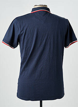 Polo tissage jersey manches courtes bleu CAMBERABERO homme