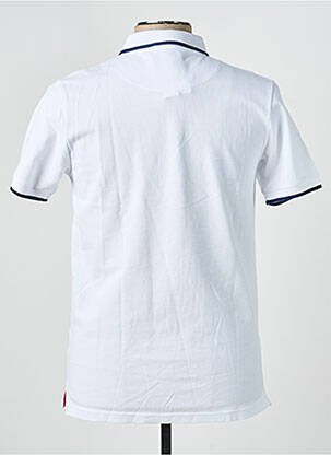 Polo stretch manches courtes blanc CAMBERABERO homme