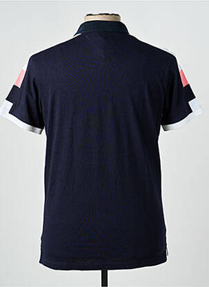 Polo tissage jersey manches courtes bleu CAMBERABERO homme